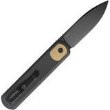 Vosteed Corgi Trek Lock Black Micarta Folding 14C28N Drop Pt Pocket Knife CGVPMK