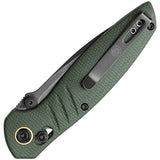 Vosteed Corsair Crossbar Lock Green Micarta Folding Nitro-V Pocket Knife CSNPMN