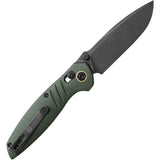 Vosteed Corsair Crossbar Lock Green Micarta Folding Nitro-V Pocket Knife CSNPMN