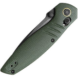 Vosteed Corsair Crossbar Lock Green Micarta Folding Nitro-V Pocket Knife CSNPMN