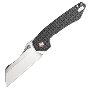 Vosteed Gator Linerlock Black Micarta Folding 14C28N Wharncliffe Knife GTVTMK2