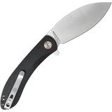 Vosteed Nightshade LT Linerlock Black Micarta Folding Nitro-V Knife NSNTMK