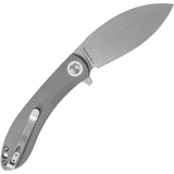 Vosteed Nightshade LT Linerlock Gray G10 Folding Nitro-V Pocket Knife NSNWGH
