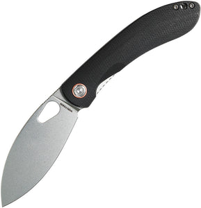 Vosteed Nightshade TH Linerlock Black Micarta Folding SW Nitro-V Knife NSTHNWMK