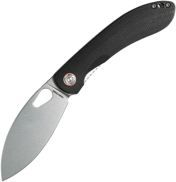 Vosteed Nightshade TH Linerlock Black Micarta Folding SW Nitro-V Knife NSTHNWMK