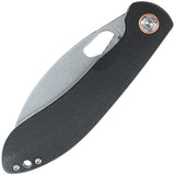 Vosteed Nightshade TH Linerlock Black Micarta Folding SW Nitro-V Knife NSTHNWMK