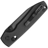 Vosteed Raccoon Crossbar Lock Black Micarta Folding 14C28N Knife RCCBVPMH