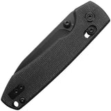 Vosteed Raccoon Crossbar Lock Black Micarta Folding 14C28N Knife RCCBVPMH