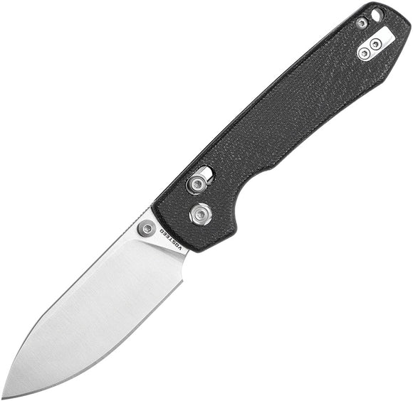 Vosteed Raccoon Crossbar Lock Black Micarta Folding 14C28N Pocket Knife RCCBVTMK