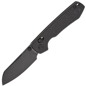 Vosteed Raccoon Crossbar Lock Black Micarta Folding 14C28N Knife RCCVPM2