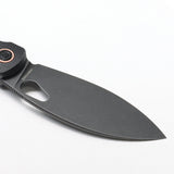 Vosteed Nightshade TH Linerlock Black Micarta Folding Nitro-V Knife THNPMK