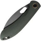 Vosteed Nightshade TH Linerlock Green Micarta Folding Nitro-V Knife THNPMN