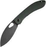 Vosteed Nightshade TH Linerlock Green Micarta Folding Nitro-V Knife THNPMN