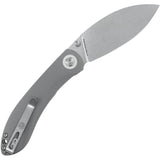 Vosteed Nightshade TS Linerlock Gray G10 Folding Nitro-V Pocket Knife TSNWGH