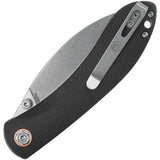 Vosteed Nightshade TS Linerlock Black Micarta Folding Nitro-V Knife TSNWMK