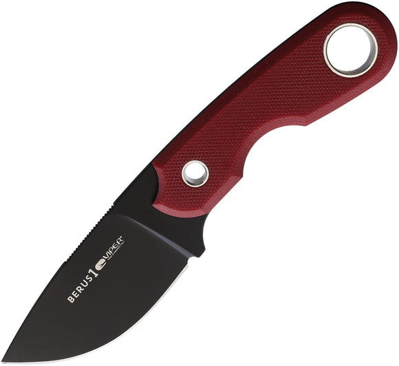 Viper BERUS1 Lama Red G10 Drop Point M390 Fixed Blade Knife + Kydex 4012dgr