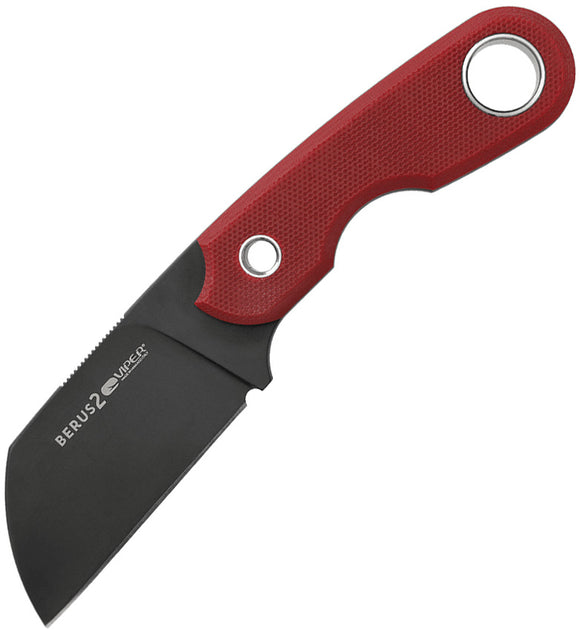 Viper BERUS2 Lama Red G10 Sheepsfoot M390 Fixed Blade Knife + Kydex 4014dgr