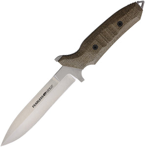 Viper Fearless Green Burlap Micarta Sleipner Tool Steel Fixed Blade Knife 4018CG