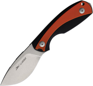 Viper Lille 1 Black & Orange G10 ELMAX Steel Drop Pt Fixed Blade Knife 4022GBO
