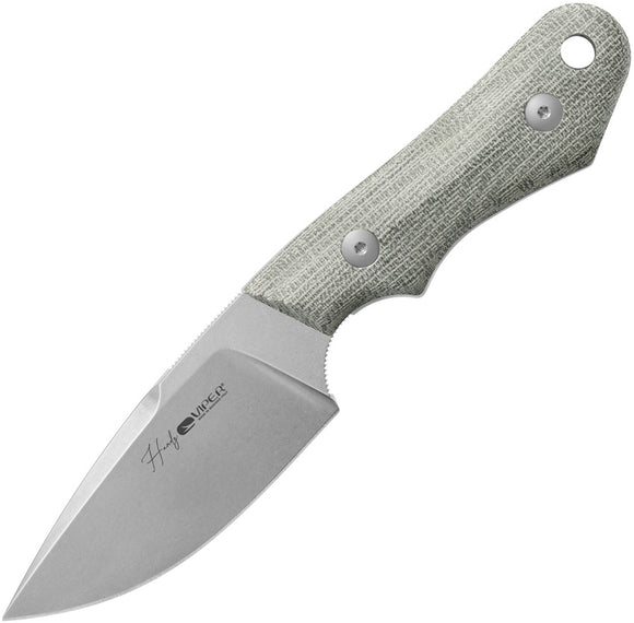 Viper Handy Grey Smooth Micarta MagnaCut Steel Fixed Blade Knife 4040CG