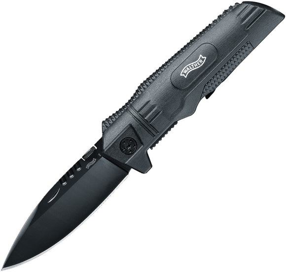 Walther Sub Companion Black Linerlock Spear point Folding Knife 50719