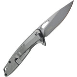 WithArmour Finches Linerlock Gray Stainless Folding 440C Pocket Knife 047GY