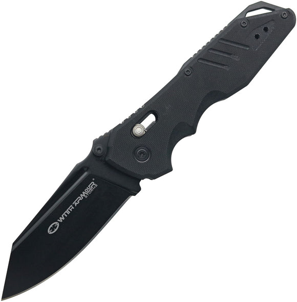 WithArmour Asopus Axis Lock Black G10 Folding 440C Stainless Pocket Knife 080BK