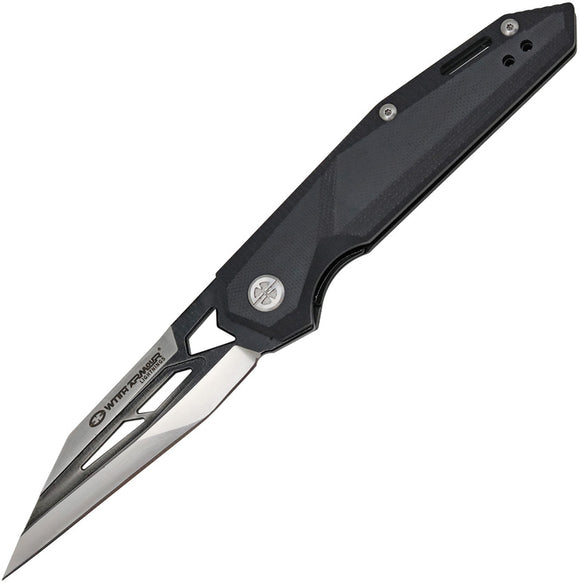 WithArmour Hawk-Eye Linerlock Black G10 Folding D2 Steel Pocket Knife 081BK