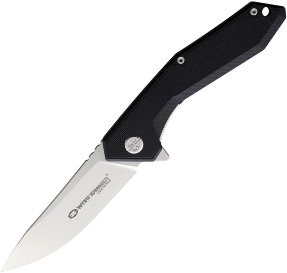 WithArmour Gent Linerlock Black G10 Folding D2 Steel Pocket Knife 082BKG