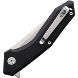 WithArmour Gent Linerlock Black G10 Folding D2 Steel Pocket Knife 082BKG