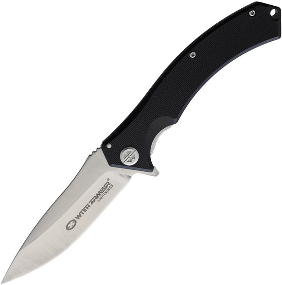 WithArmour Avalon Framelock Black G10 Folding D2 Steel Pocket Knife 086BKG