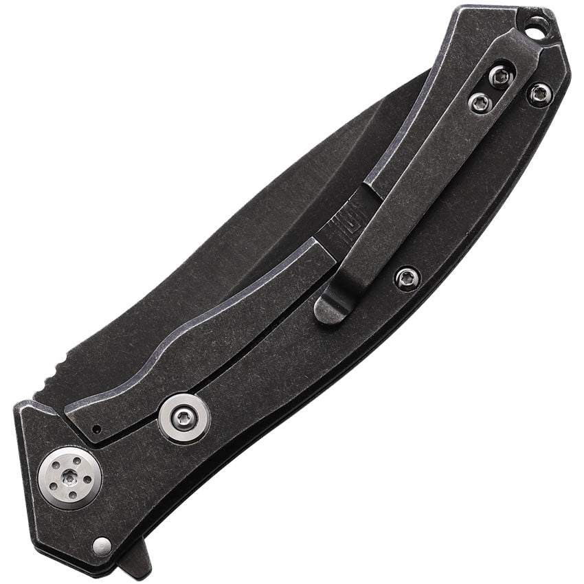 WithArmour Avalon Framelock Black Stainless Folding D2 Pocket Knife 08 –  Atlantic Knife Company