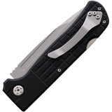 WithArmour Stone Lockback Black G10 Folding D2 Steel Pocket Knife 092BK