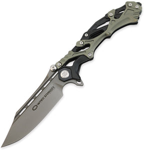 WithArmour Forged Special Linerlock Aluminum Folding D2 Pocket Knife 102BG