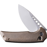 We Knife Mini Malice Pocket Knife Bronze Titanium Folding CPM-20CV Blade 054BL4