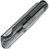 We Knife Reiver Framelock Pocket Knife Gray Titanium Folding CPM-S35VN 160201