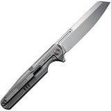 We Knife Reiver Framelock Pocket Knife Gray Titanium Folding CPM-S35VN 160201