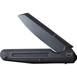 We Knife Reiver Framelock Pocket Knife Black Titanium Folding CPM-S35VN 160202