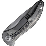 We Knife Synergy2v2 Pocket Knife Framelock Titanium & CF Folding 20CV 18046CF1