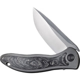 We Knife Synergy2v2 Pocket Knife Framelock Titanium & CF Folding 20CV 18046CF1