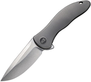 We Knife Synergy2v2 Pocket Knife Framelock Gray Titanium Folding 20CV 18046D1