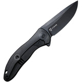 We Knife Synergy2v2 Pocket Knife Framelock Black Titanium Folding 20CV 18046D3