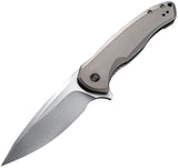 We Knife Co Ltd Kitefin Framelock Gray Flipper Knife 2001h