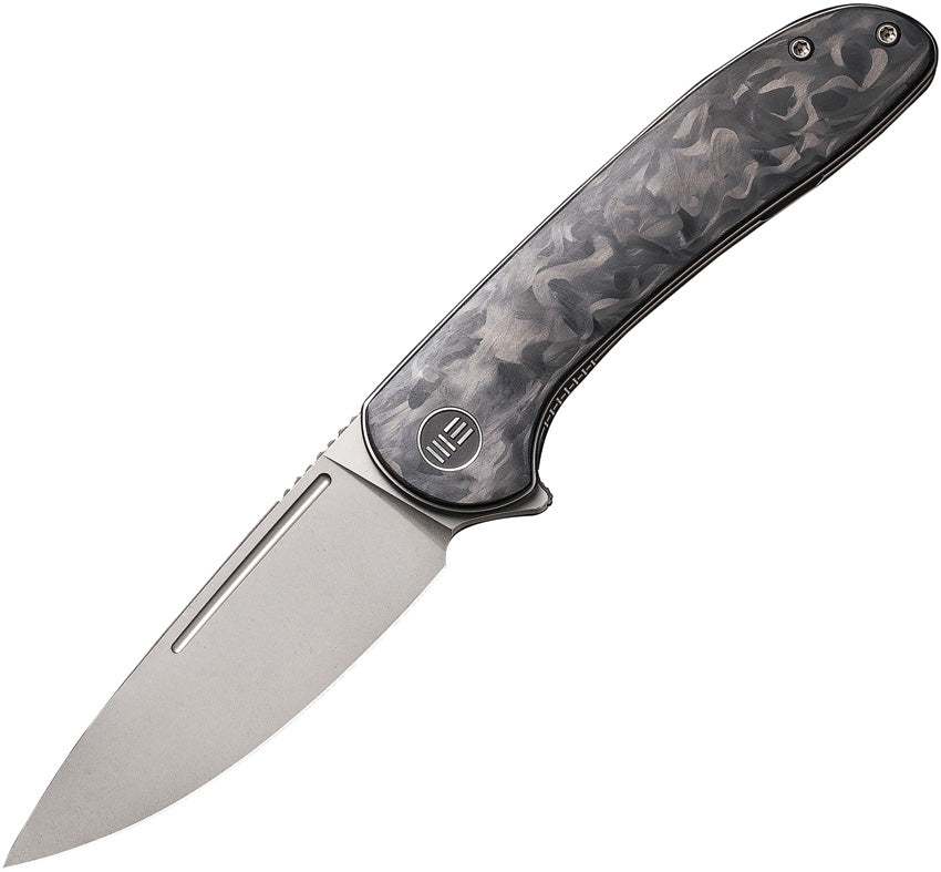 We Knife Saakshi Linerlock Carbon Fiber Folding CPM-20CV Pocket Knife