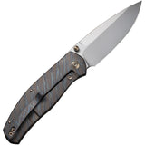 We Knife Esprit Framelock Flamed Titanium Folding CPM-20CV Pocket Knife 20025BB