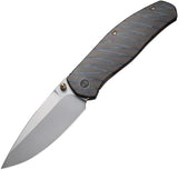 We Knife Esprit Framelock Flamed Titanium Folding CPM-20CV Pocket Knife 20025BB