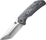 We Knife Thug XL Framelock Carbon Fiber & Tianium Folding CPM-20CV Knife 20028E1