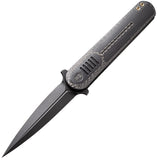 We Knife Co Ltd Angst Linerlock Black Folding Knife 2002c