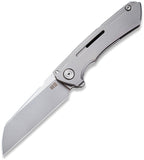 We Knife Gray Titanium Mini Buster Framelock Folding Knife 2003a