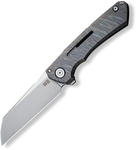 We Knife Mini Buster Framelock Tiger Stripe Titanium Folding 20CV Knife 2003C